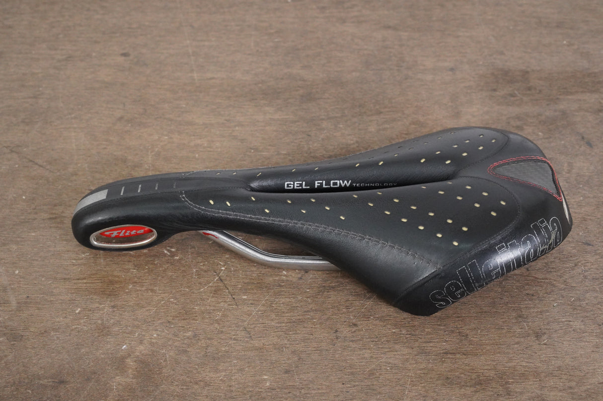143mm Selle Italia Gel Flow Flite Alloy Rail Road Saddle 249g