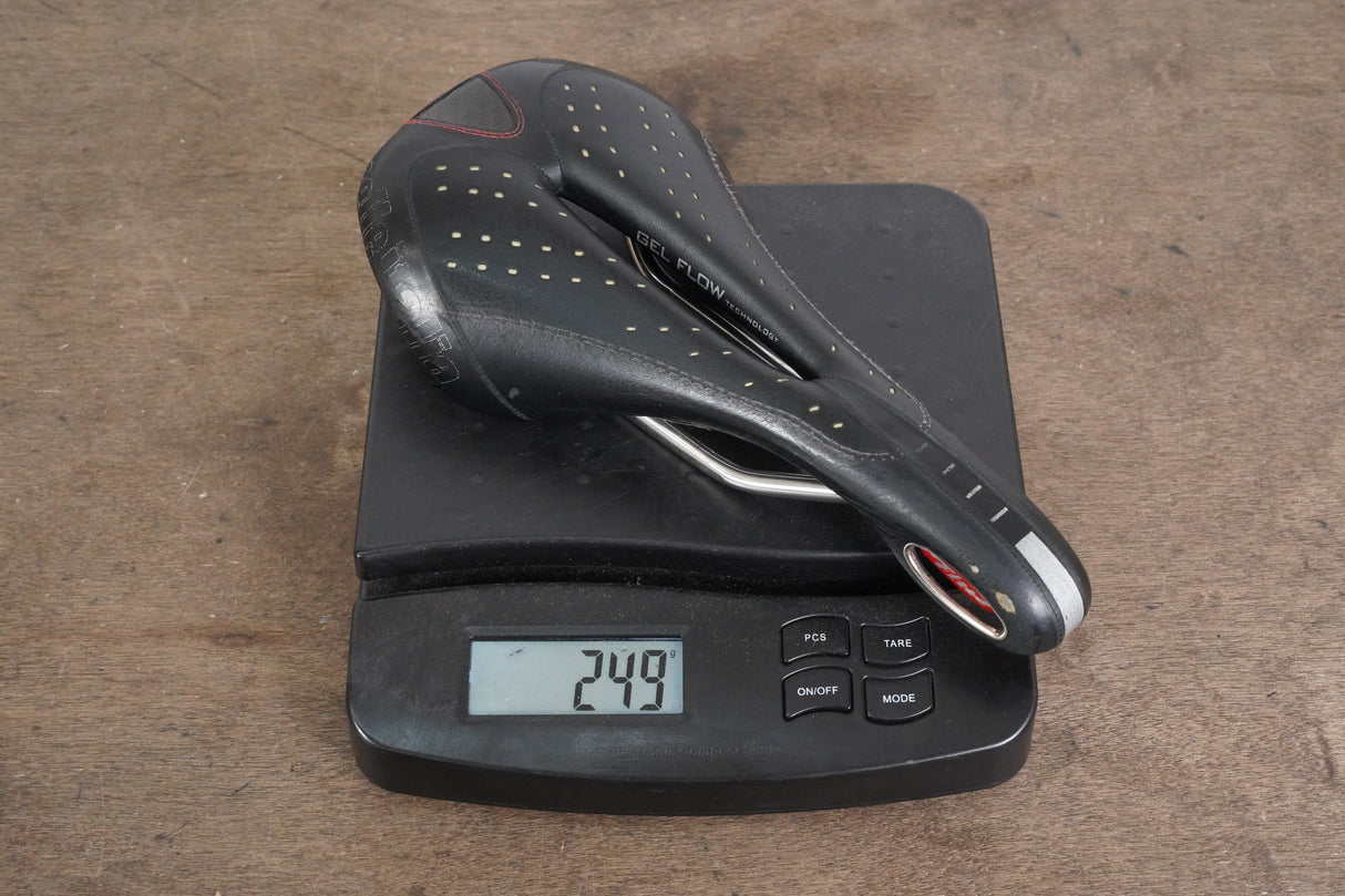 143mm Selle Italia Gel Flow Flite Alloy Rail Road Saddle 249g