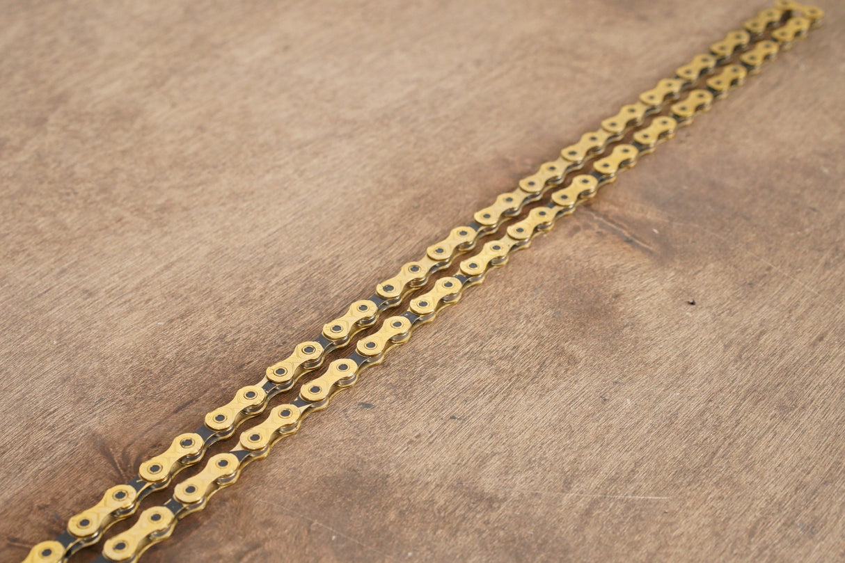 110L KMC X12 Gold 12 Speed Road Chain 50% Life Remaining 110 Links