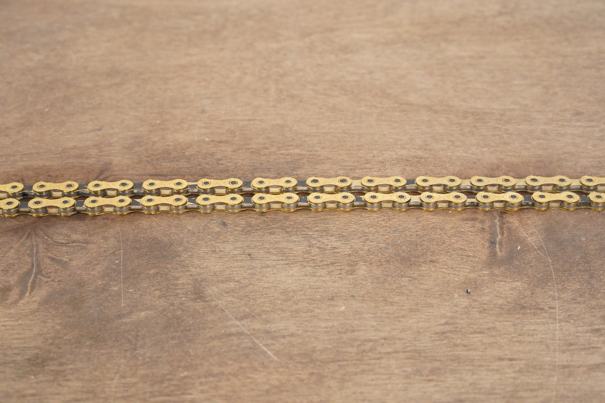 110L KMC X12 Gold 12 Speed Road Chain 50% Life Remaining 110 Links