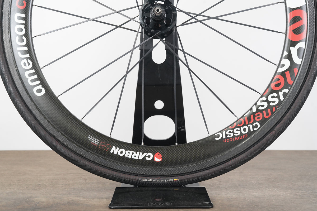 American Classic Series 3 58 Carbon Tubular Rim Brake Road Wheelset 10 Speed