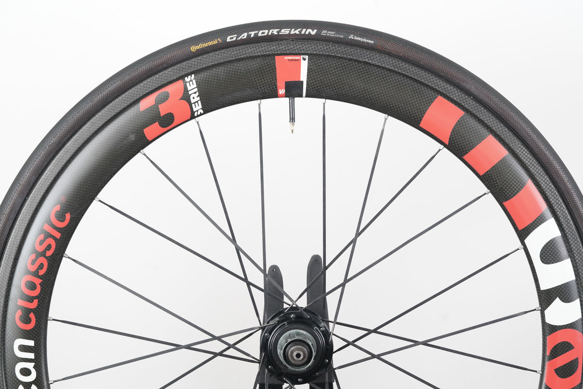 American Classic Series 3 58 Carbon Tubular Rim Brake Road Wheelset 10 Speed