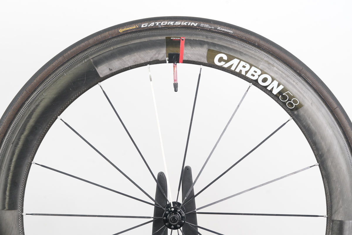 American Classic Series 3 58 Carbon Tubular Rim Brake Road Wheelset 10 Speed