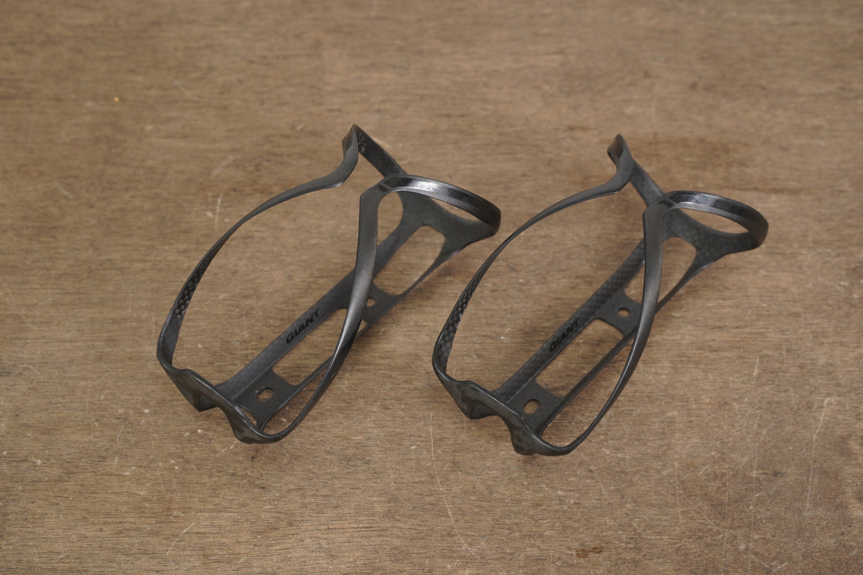 (2) Giant Carbon Water Bottle Cages 38g