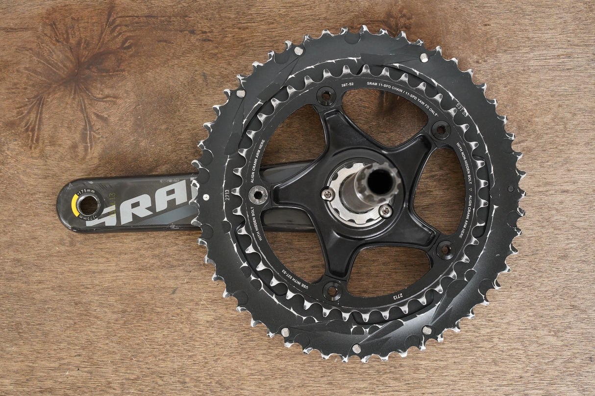 175mm 53/39T GXP SRAM Force 22 11 Speed Carbon Road Crankset