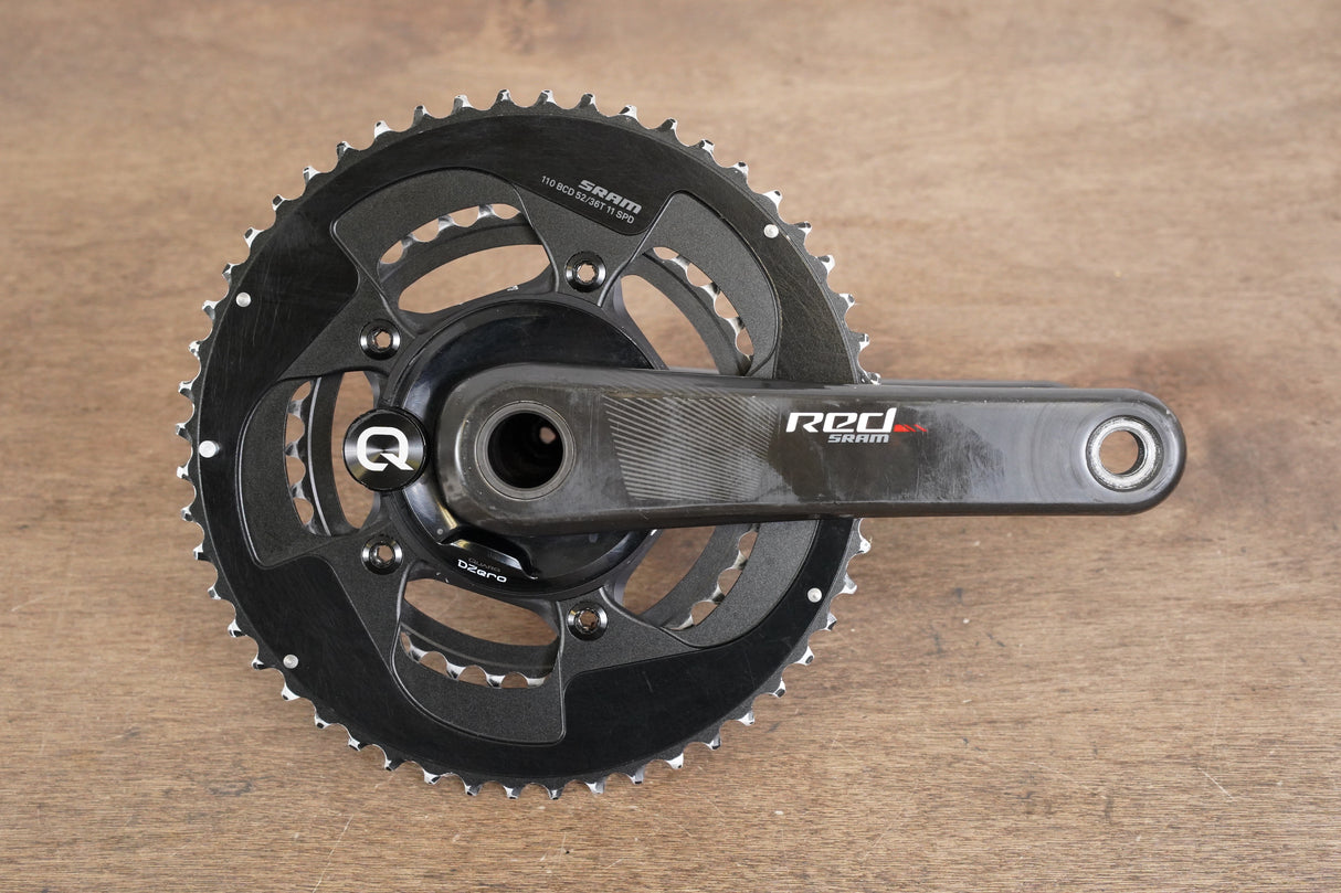 172.5mm 52/36T GXP SRAM Red 22 Quarq DZero Carbon Power Meter Crankset