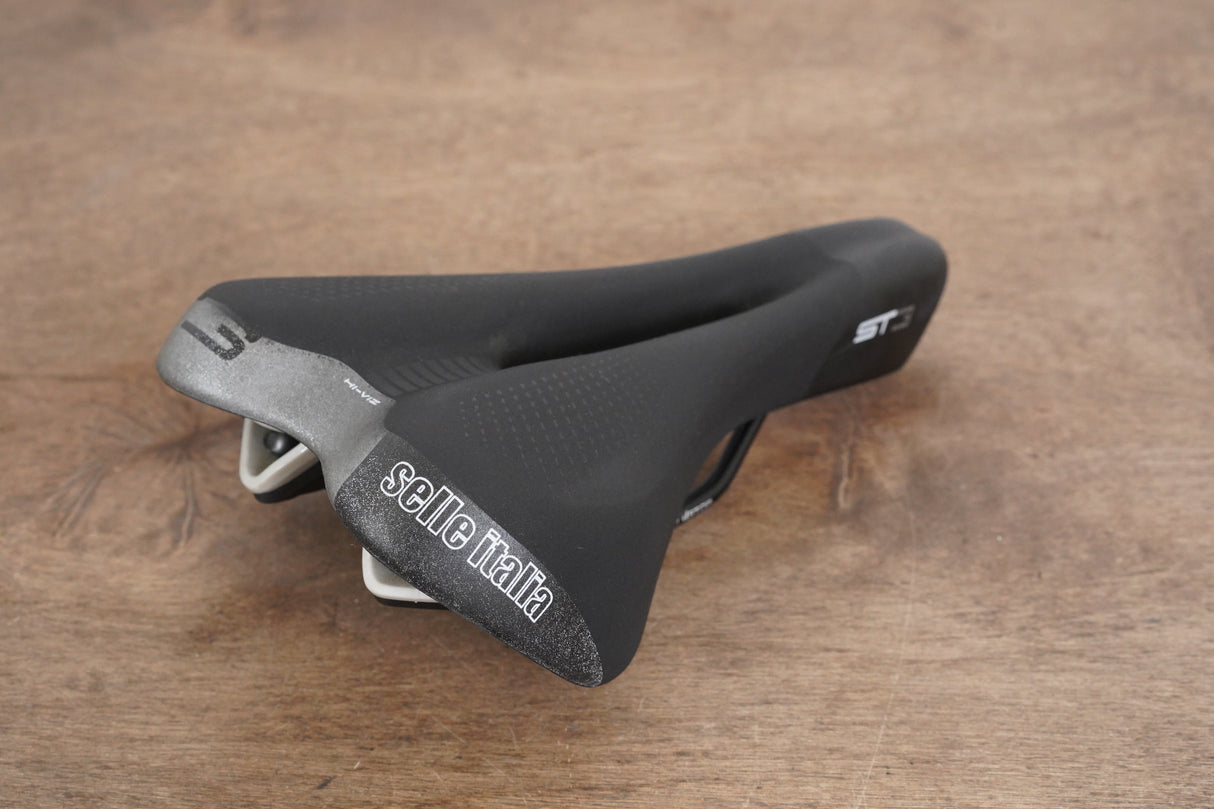 160mm Selle Italia ST3 Superflow FeC Alloy Rail Road Saddle 414g