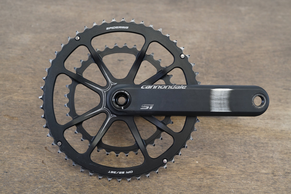 175mm 52/36T BB30 Cannondale Si Spidering Hollowgram Road Crankset 619g
