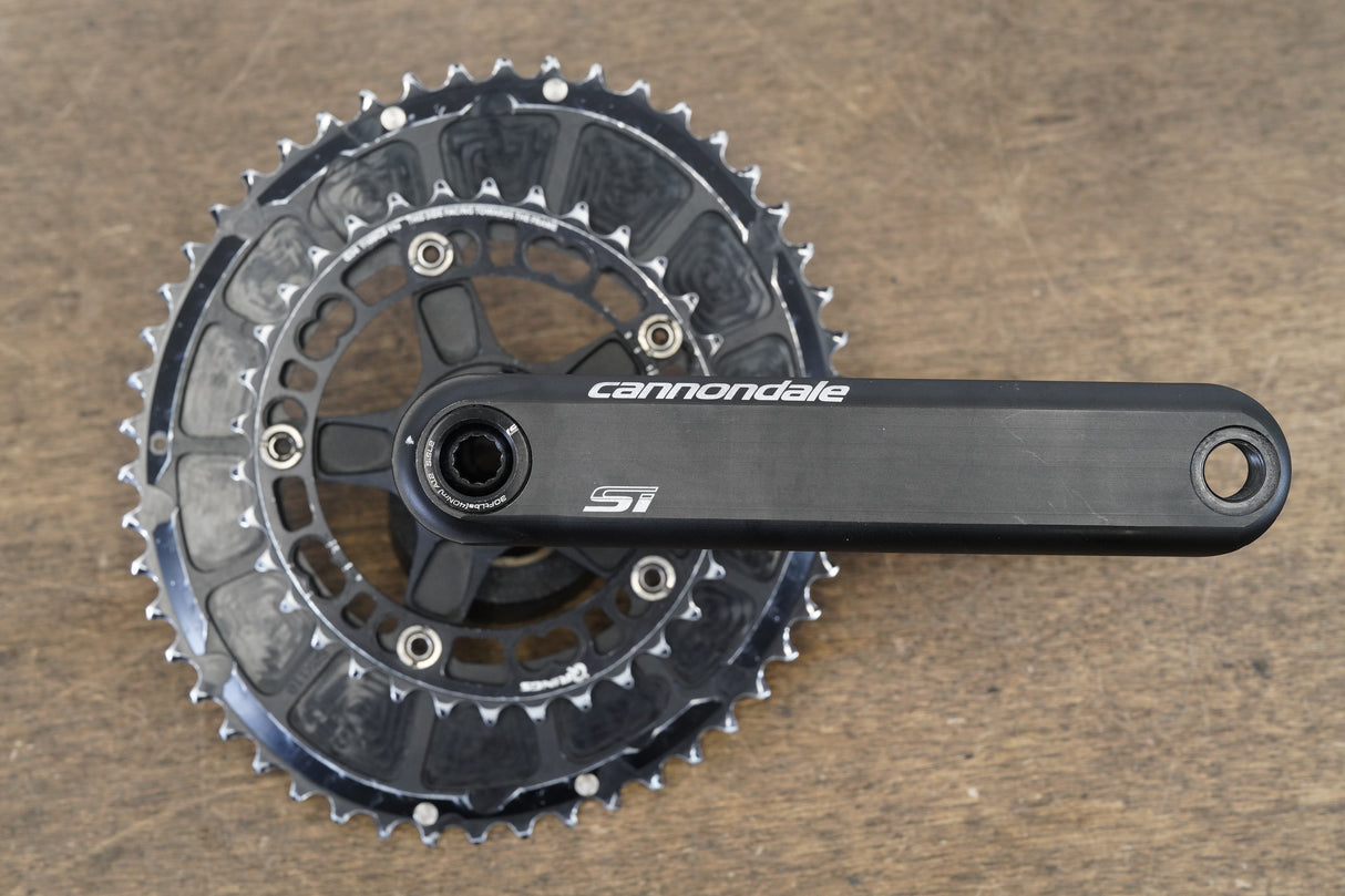 172.5mm 50/34T BB30 Cannondale Si Rotor QRings Road Crankset 623g
