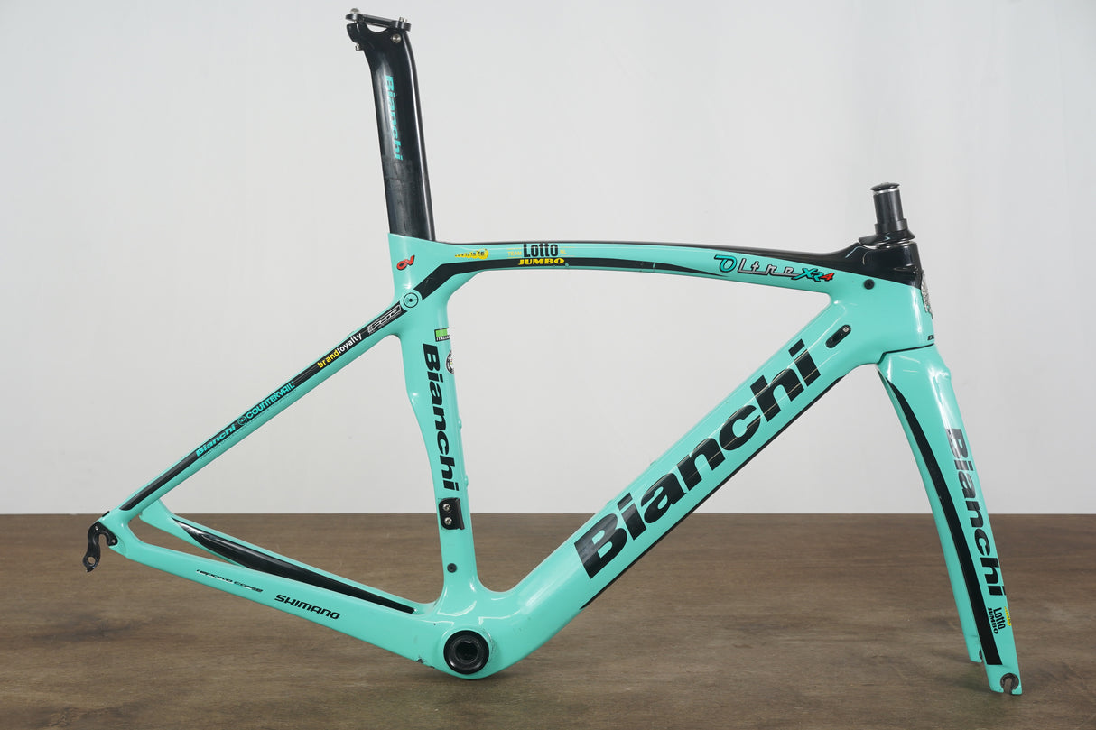 *Replica* 50cm Bianchi Oltre XR4 CV Carbon Aero Rim Brake Road Frameset