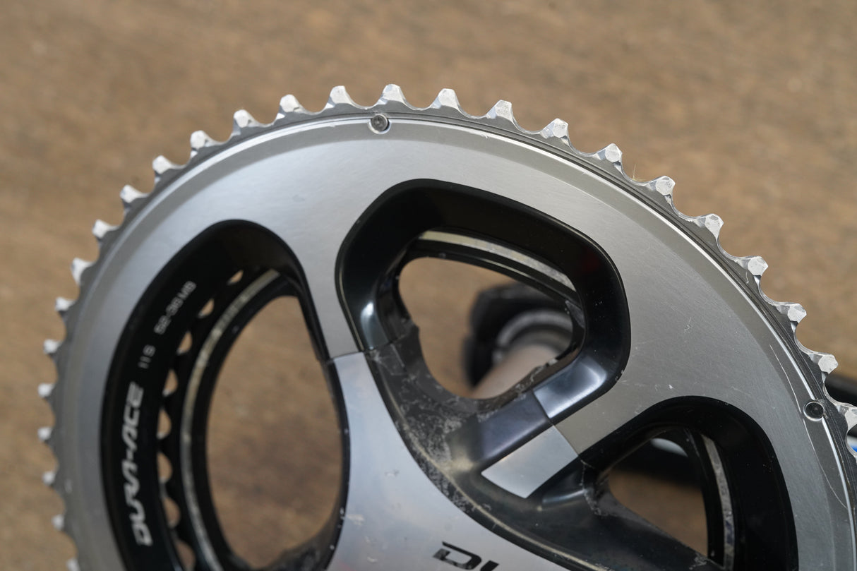 167.5mm 52/36T Shimano Dura-Ace FC-9000 11 Speed Stages Power Meter Crankset
