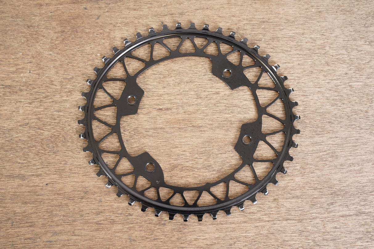 46T absoluteBLACK 110 BCD 1x Oval 11 Speed Narrow Wide Gravel CX Chainring