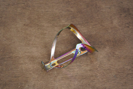 *Damaged* (1) Supacaz Fly Cage Ano Oil Slick Aluminum Water Bottle Cage 21g