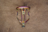 *Damaged* (1) Supacaz Fly Cage Ano Oil Slick Aluminum Water Bottle Cage 21g