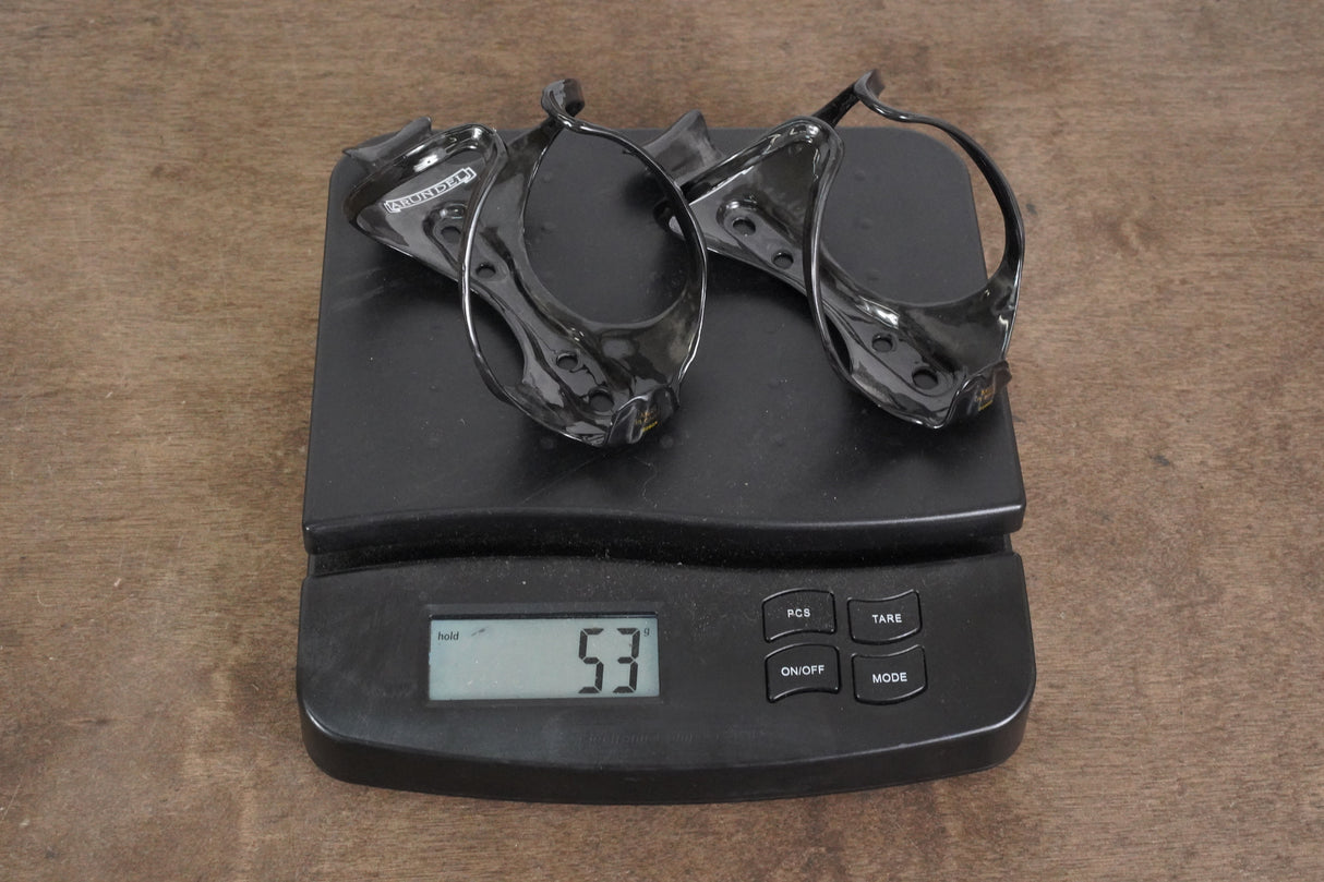 (2) Arundel Mandible Carbon Water Bottle Cages 53g