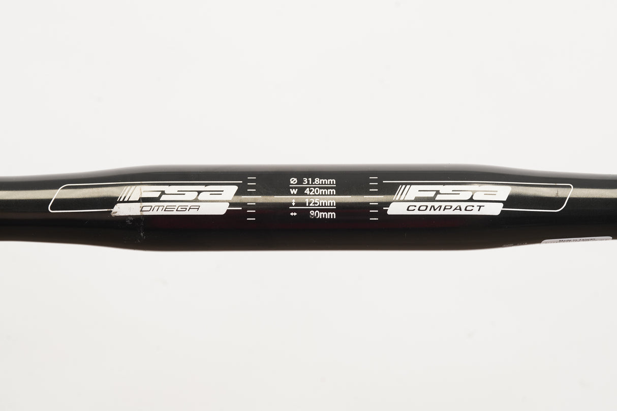 42cm FSA Omega Alloy Compact Road Handlebar 31.8mm