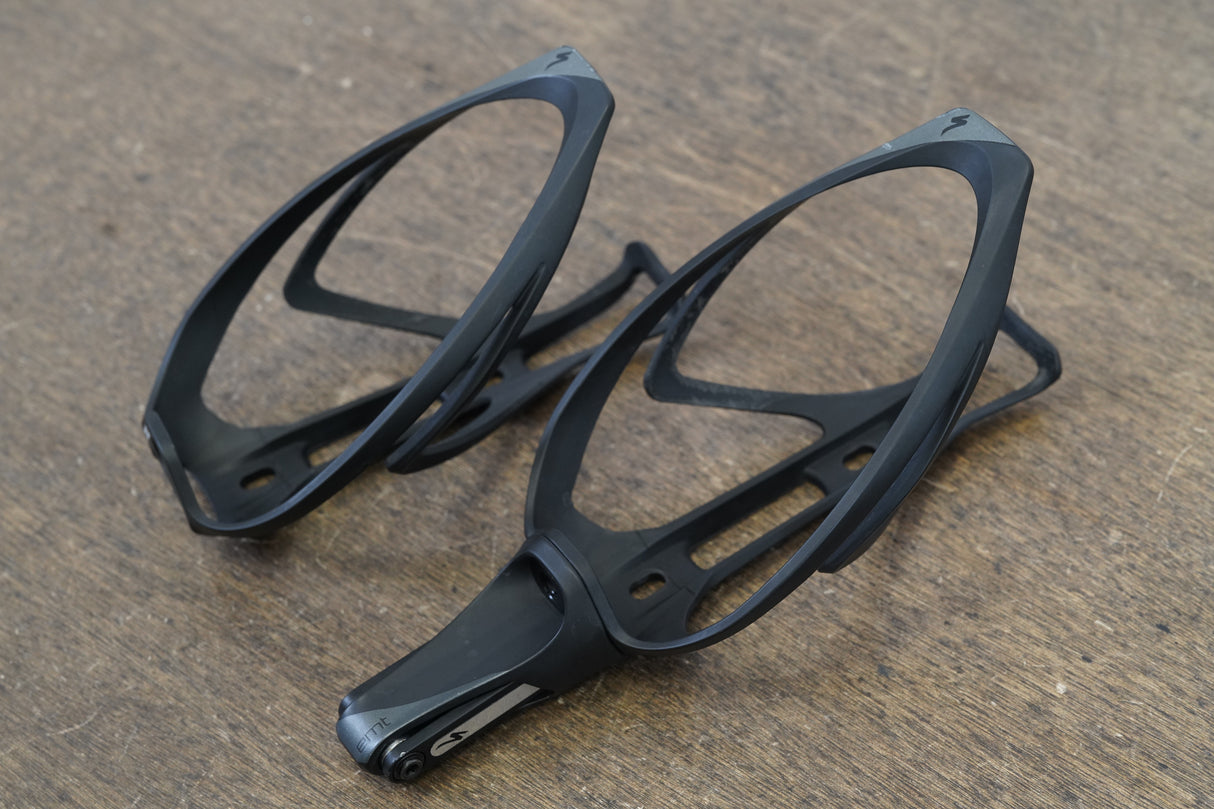(2) Specialized Rib Cage II Water Bottle Cages + EMT Tool 139g