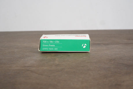 (1) 700x19-23c Bontrager Ultra-Lightweight Latex Presta 51mm Valve Tube