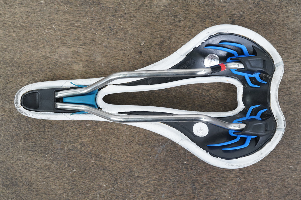 132mm Selle Italia SLR Max Gel Flow Ti 316 Rail Road Saddle 249g
