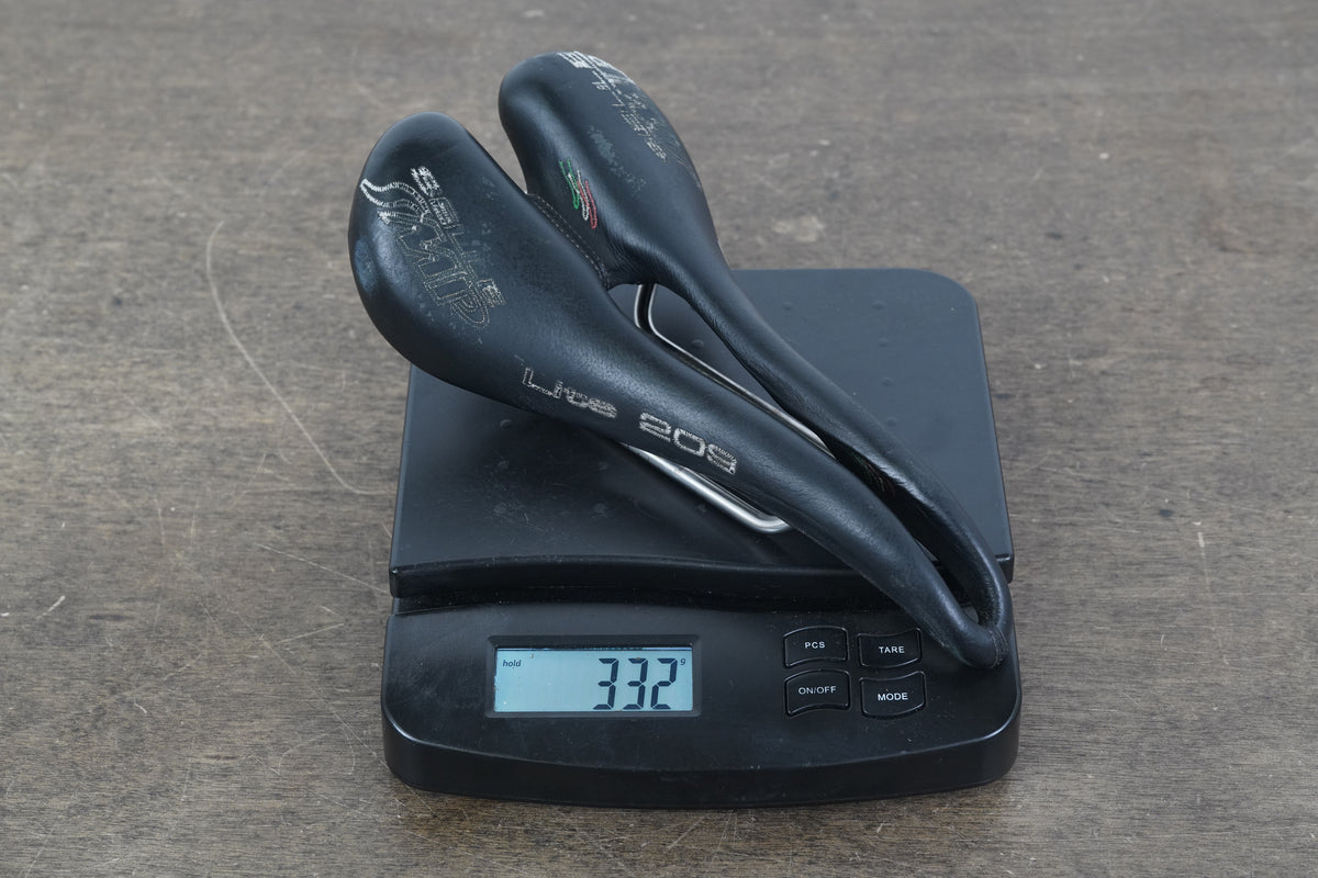 132mm Selle SMP Lite 209 Stainless Steel Rail Road Saddle 332g