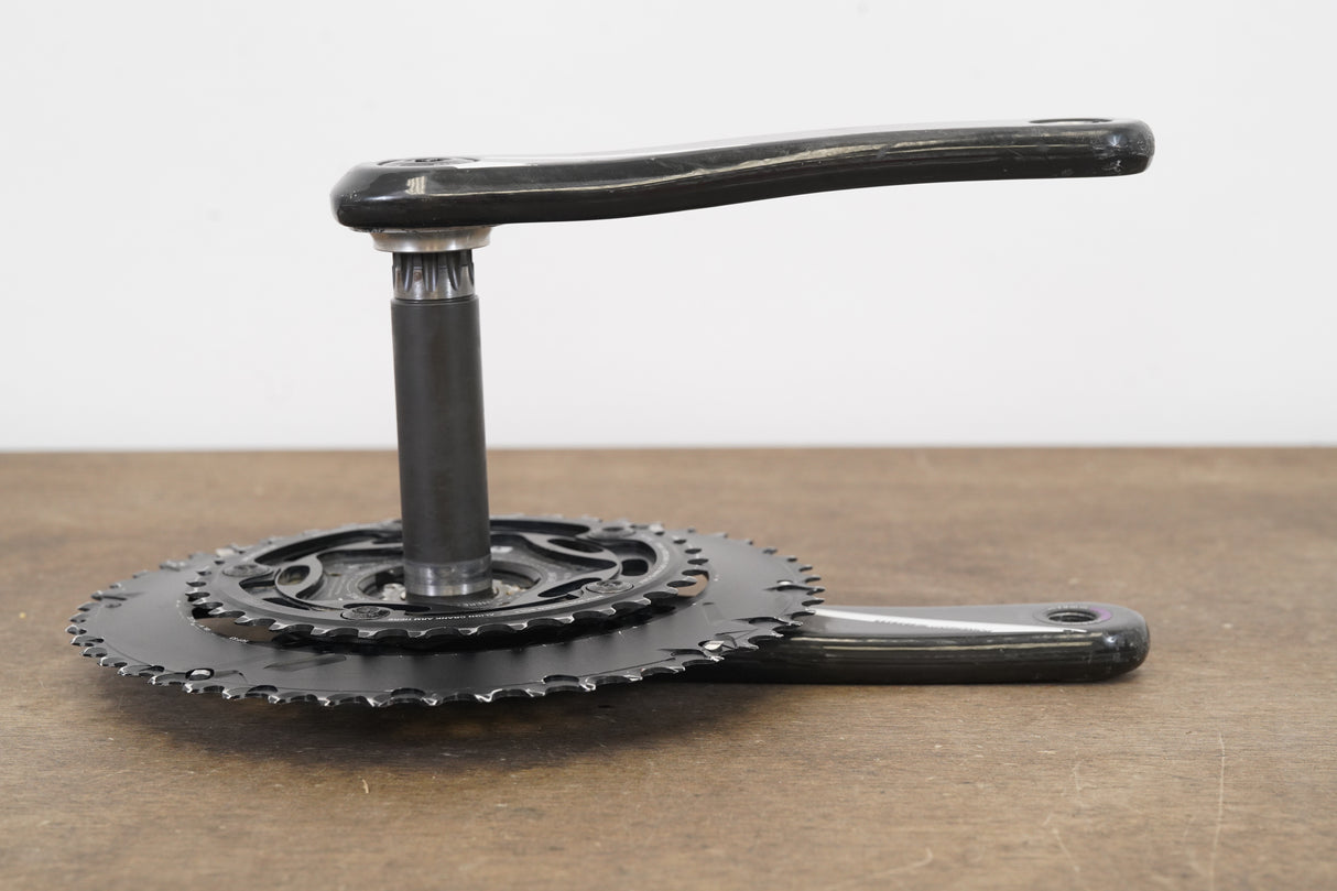 170mm 50/34T GXP Quarq Riken Carbon Power Meter Road Crankset 802g