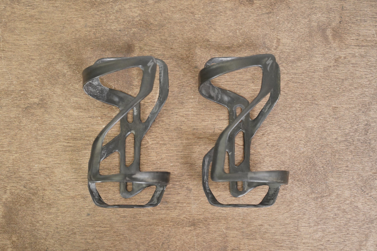 (2) Specialized Zee II Carbon Side Loader Water Bottle Cages LEFT + RIGHT 52g