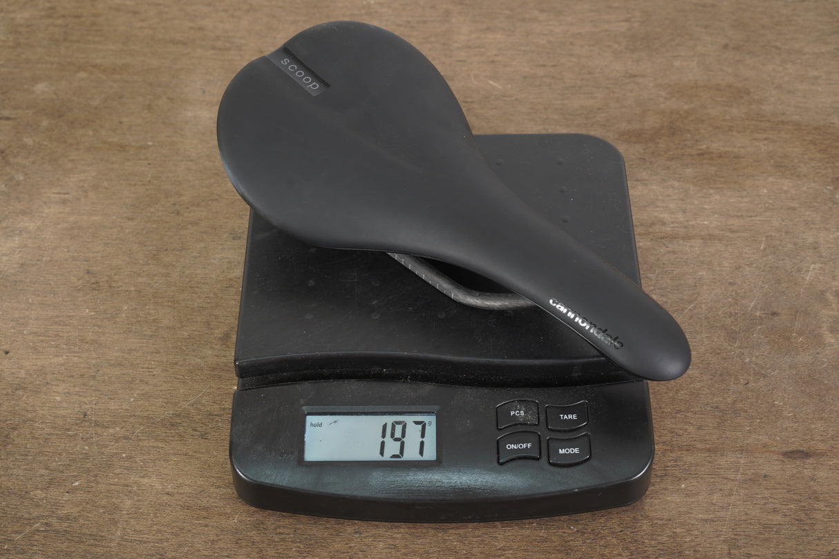 142mm (Shallow) Cannondale Fabric Scoop Pro Carbon Rail Road Saddle 197g