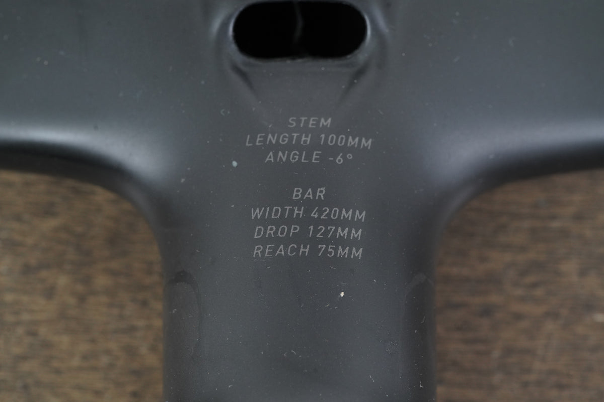 42cm 100mm Roval Rapide Carbon Integrated Barstem Handlebar + Mount 1 1/8"