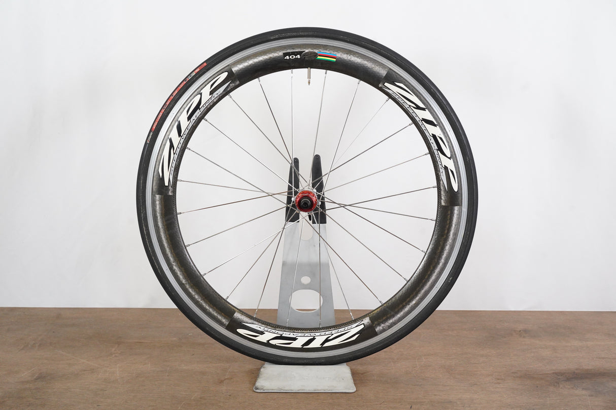 REAR Zipp 404 Clincher Carbon Rim Brake Wheel Shimano/SRAM 10 Speed