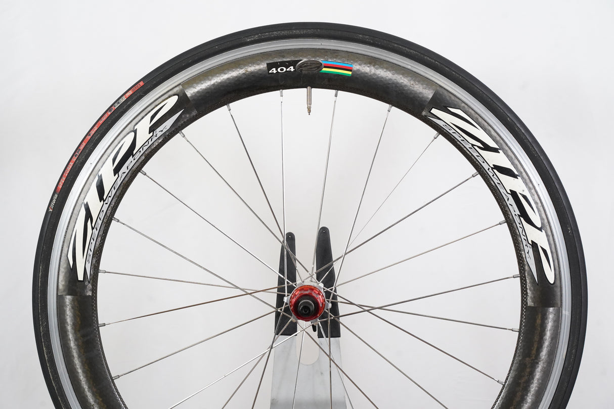 REAR Zipp 404 Clincher Carbon Rim Brake Wheel Shimano/SRAM 10 Speed