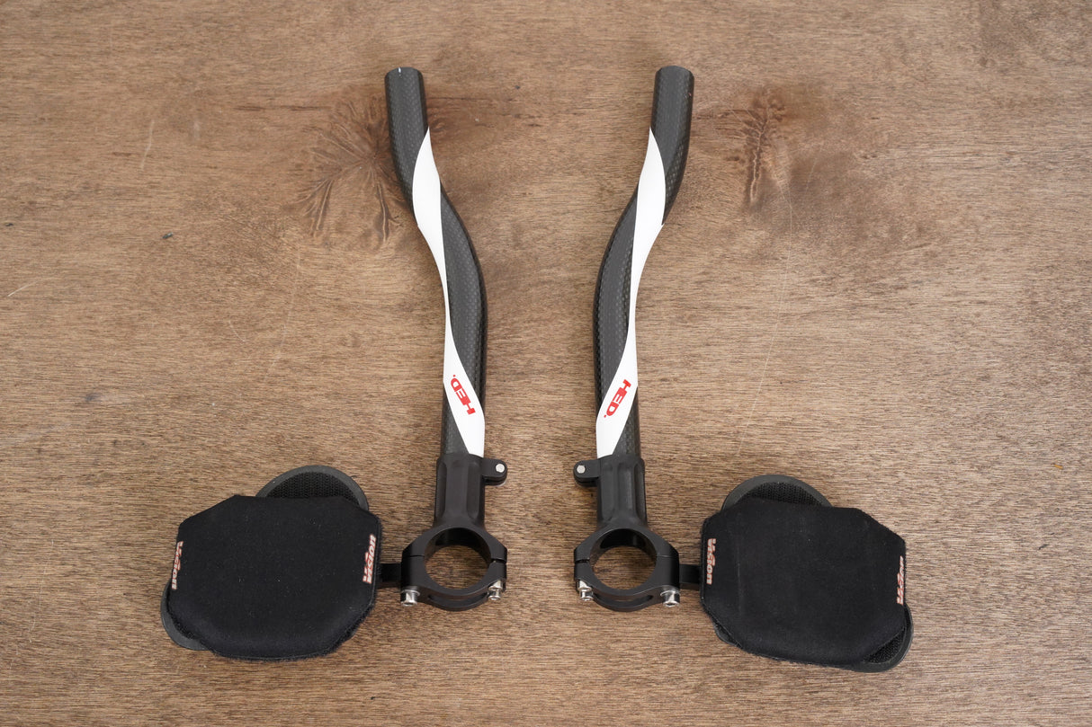 HED Carbon Extensions TT Triathlon Handlebar + Pads 31.6mm
