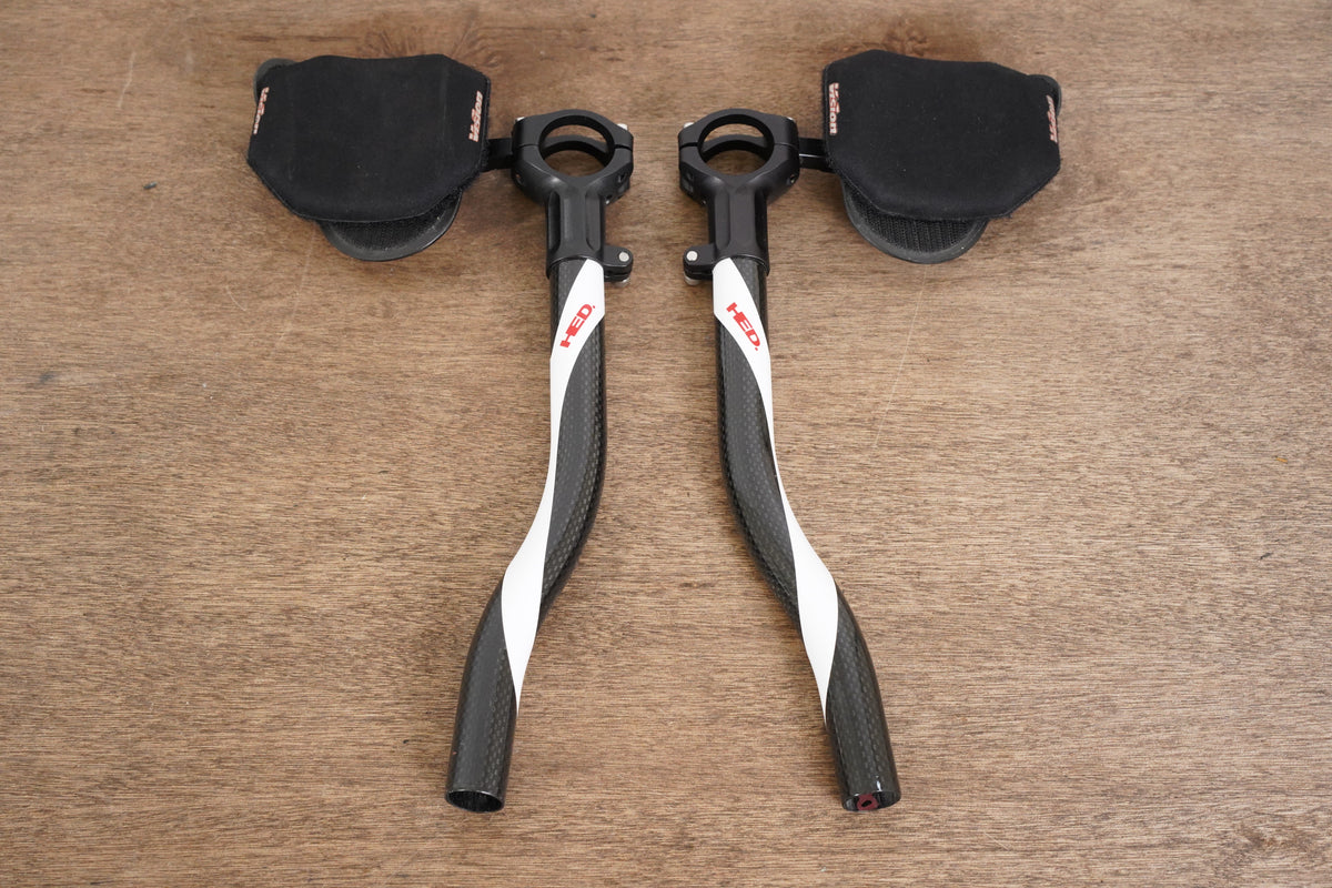 HED Carbon Extensions TT Triathlon Handlebar + Pads 31.6mm