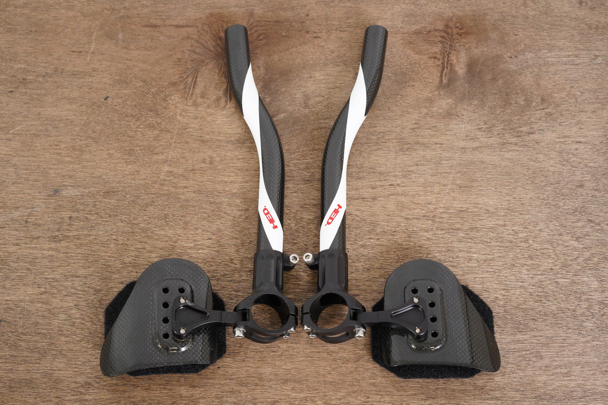 HED Carbon Extensions TT Triathlon Handlebar + Pads 31.6mm