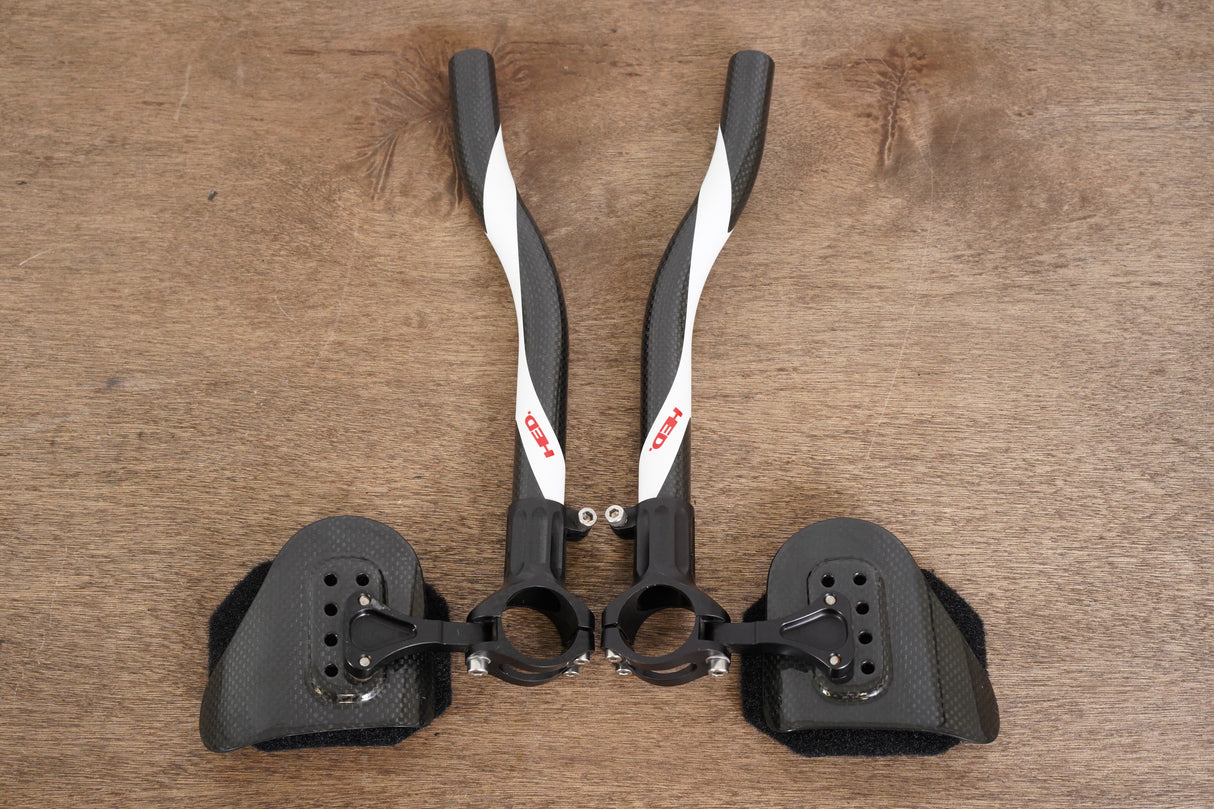 HED Carbon Extensions TT Triathlon Handlebar + Pads 31.6mm