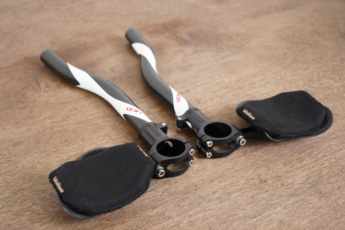 HED Carbon Extensions TT Triathlon Handlebar + Pads 31.6mm