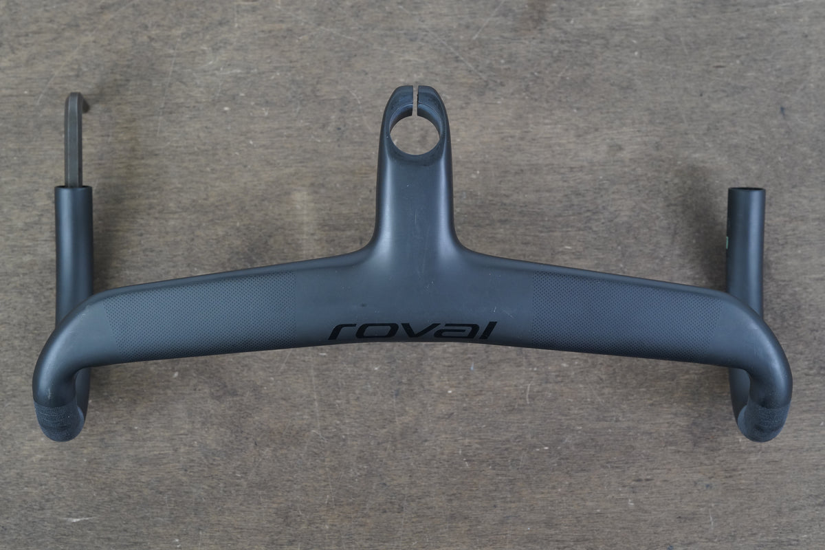 42cm 100mm Roval Rapide Carbon Integrated Barstem Handlebar + Mount 1 1/8"