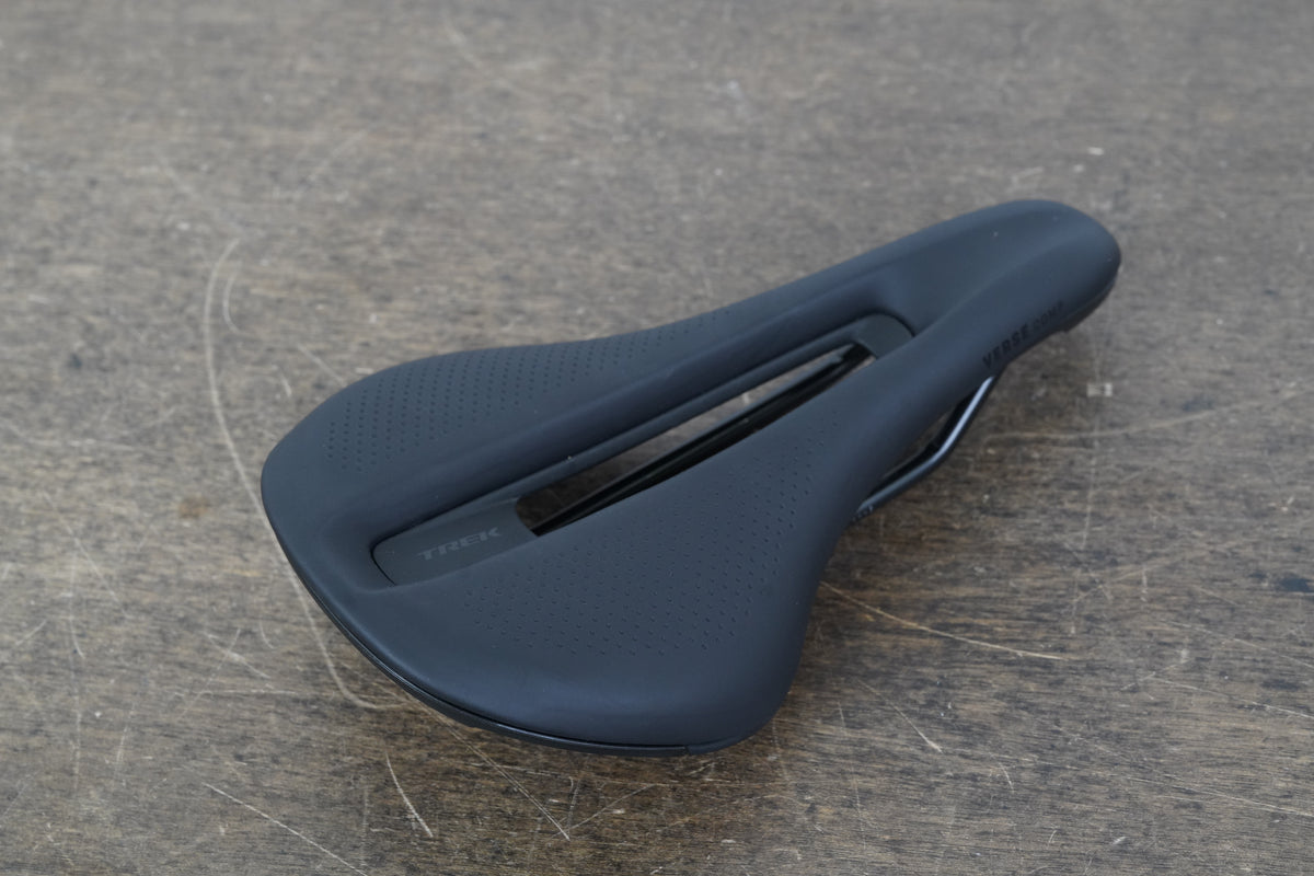 NEW TAKE-OFF 145mm Bontrager Verse Comp Short Chromoly Rail Road Saddle 301g