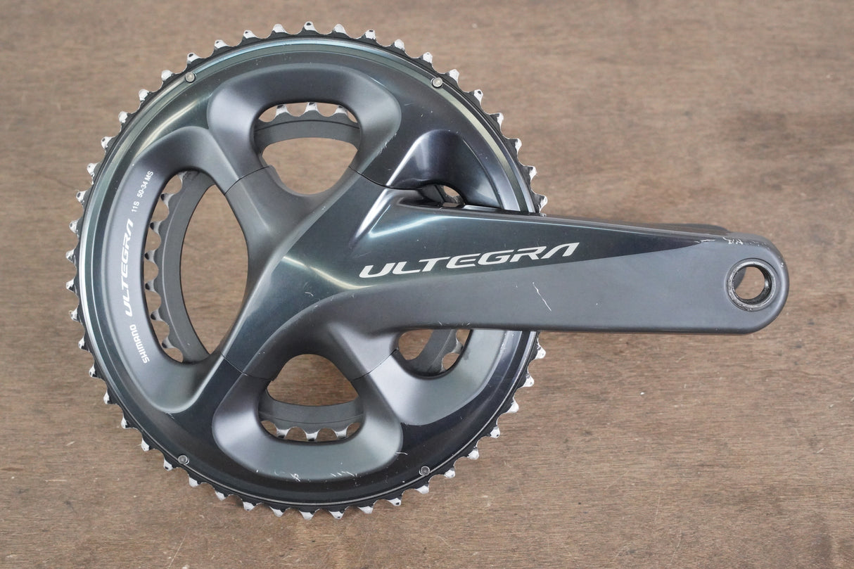 175mm 50/34T Shimano Ultegra FC-R8000 11 Speed Crankset