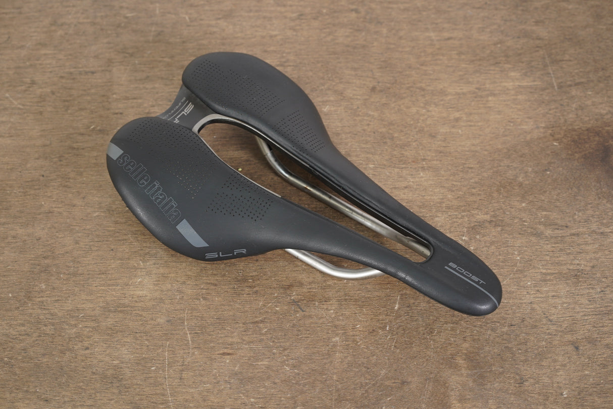 145mm Selle Italia SLR Superflow Boost Titanium Rail Road Saddle 170g