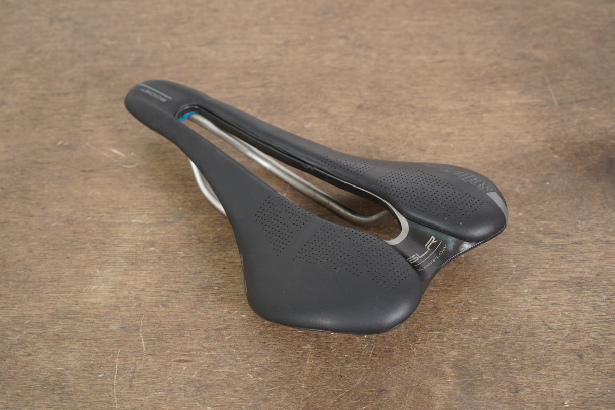 145mm Selle Italia SLR Superflow Boost Titanium Rail Road Saddle 170g