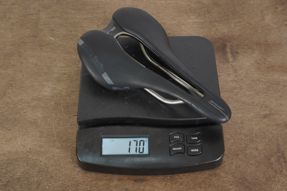 145mm Selle Italia SLR Superflow Boost Titanium Rail Road Saddle 170g