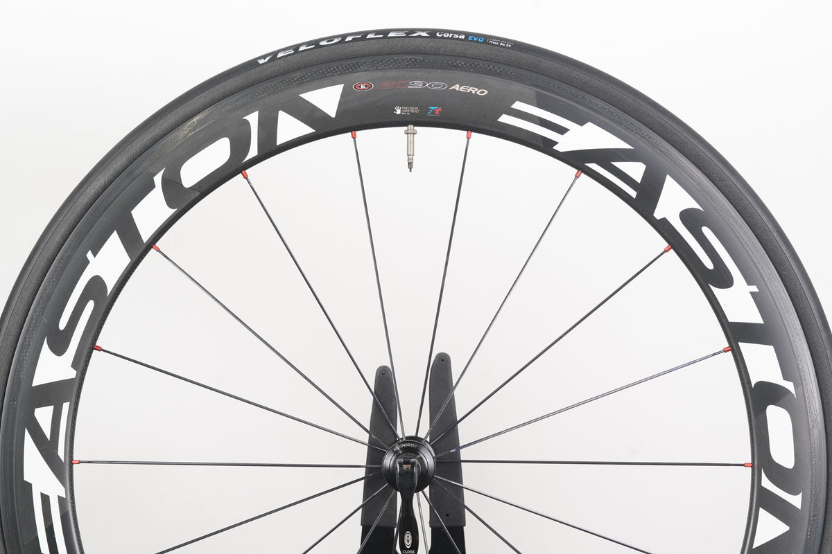 Easton EC90 Aero Carbon Clincher Rim Brake Wheelset Shimano/SRAM 10 Speed EC 90