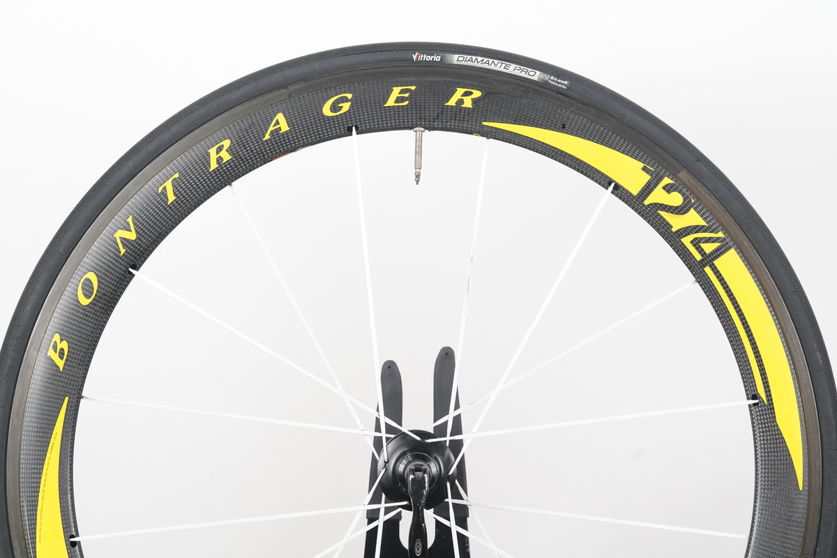 Bontrager Aeolus 5.0 Livestrong Edition Carbon Tubular Rim Brake Wheelset 10 Speed