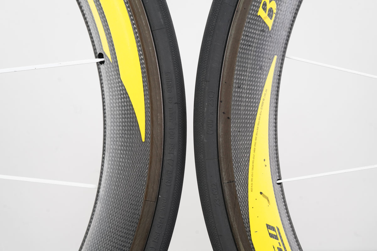 Bontrager Aeolus 5.0 Livestrong Edition Carbon Tubular Rim Brake Wheelset 10 Speed