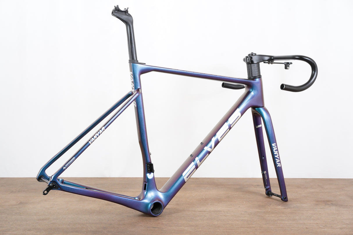 54cm Elves Vanyar Carbon Di2 Disc Brake Road Frameset + Barstem