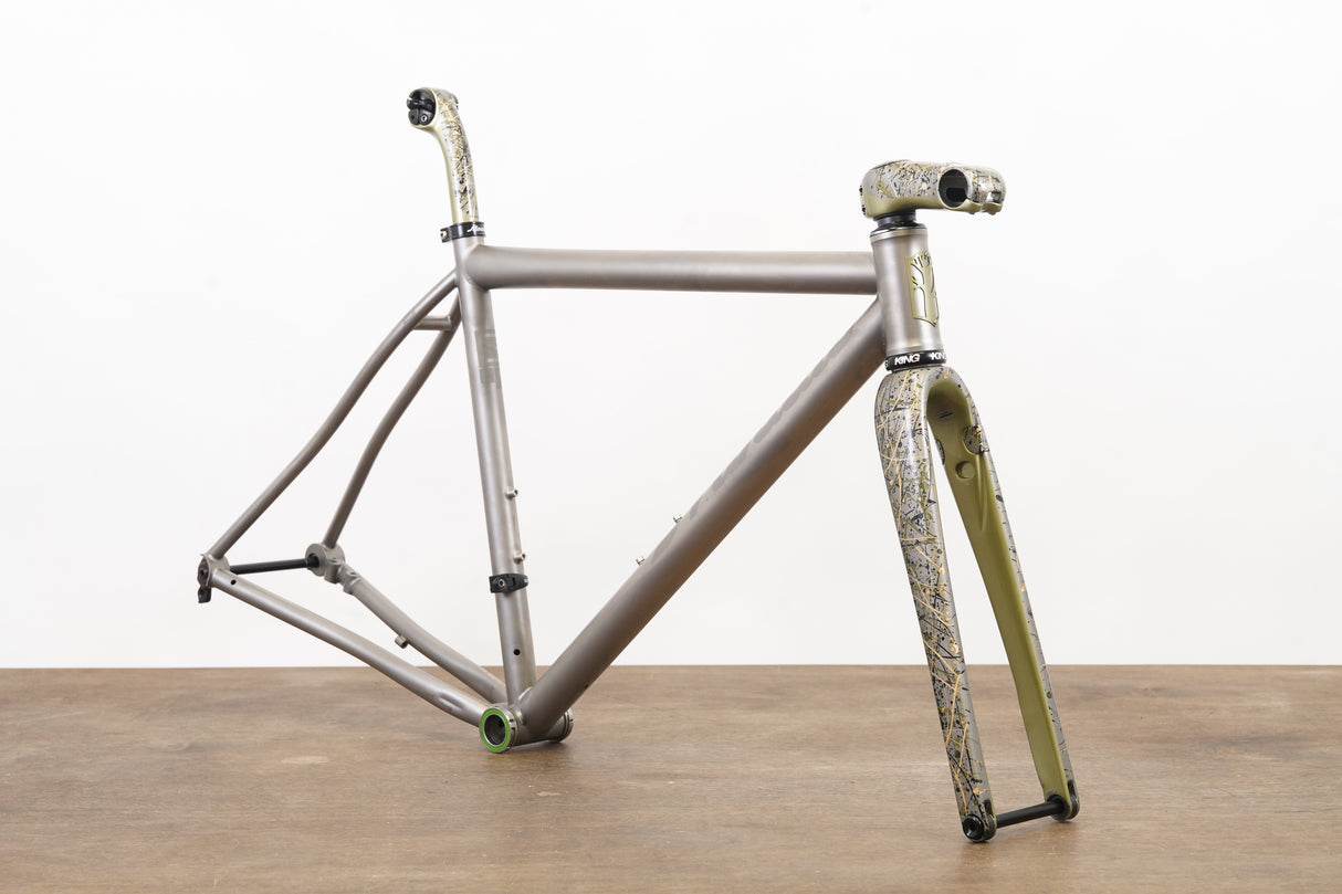 52cm Mosaic GT-1 AR ENVE Di2 Titanium Disc Brake Road Frameset + Stem