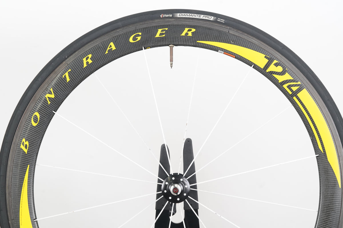 Bontrager Aeolus 5.0 Livestrong Edition Carbon Tubular Rim Brake Wheelset 10 Speed