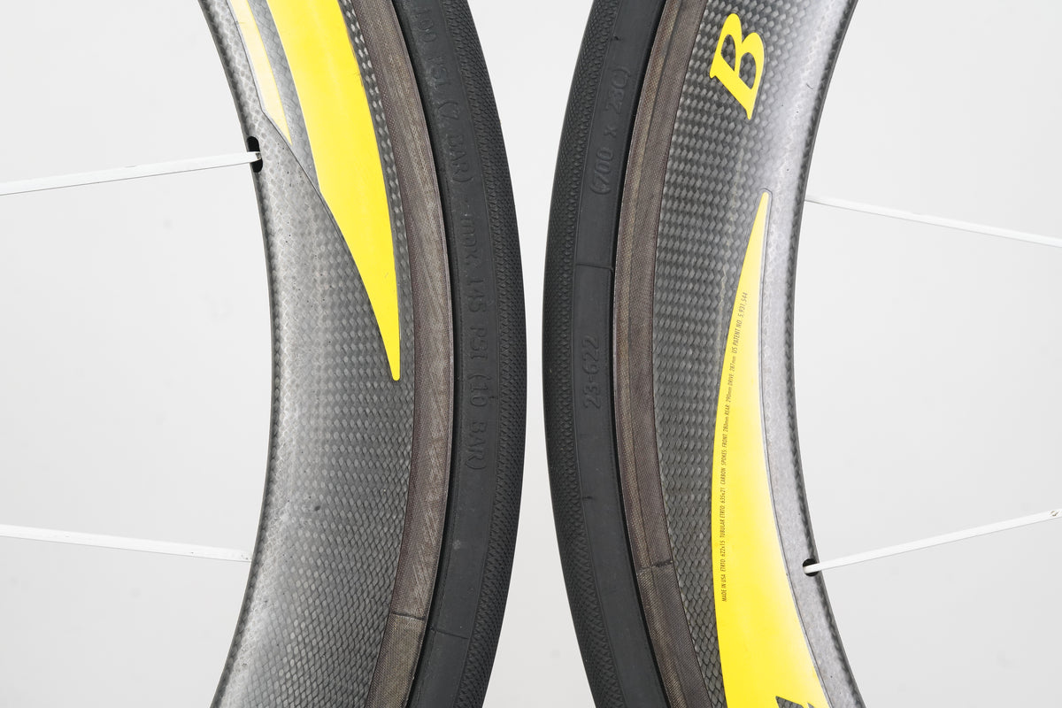Bontrager Aeolus 5.0 Livestrong Edition Carbon Tubular Rim Brake Wheelset 10 Speed