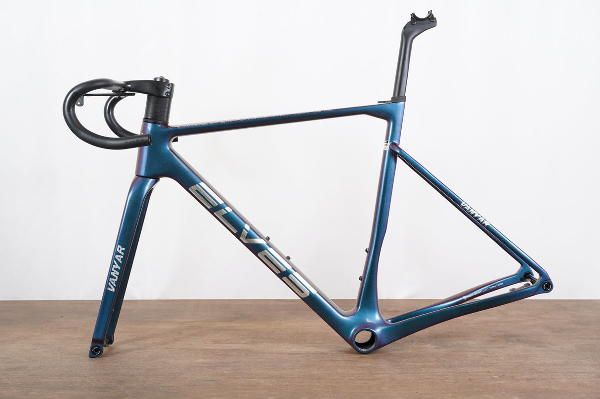 54cm Elves Vanyar Carbon Di2 Disc Brake Road Frameset + Barstem