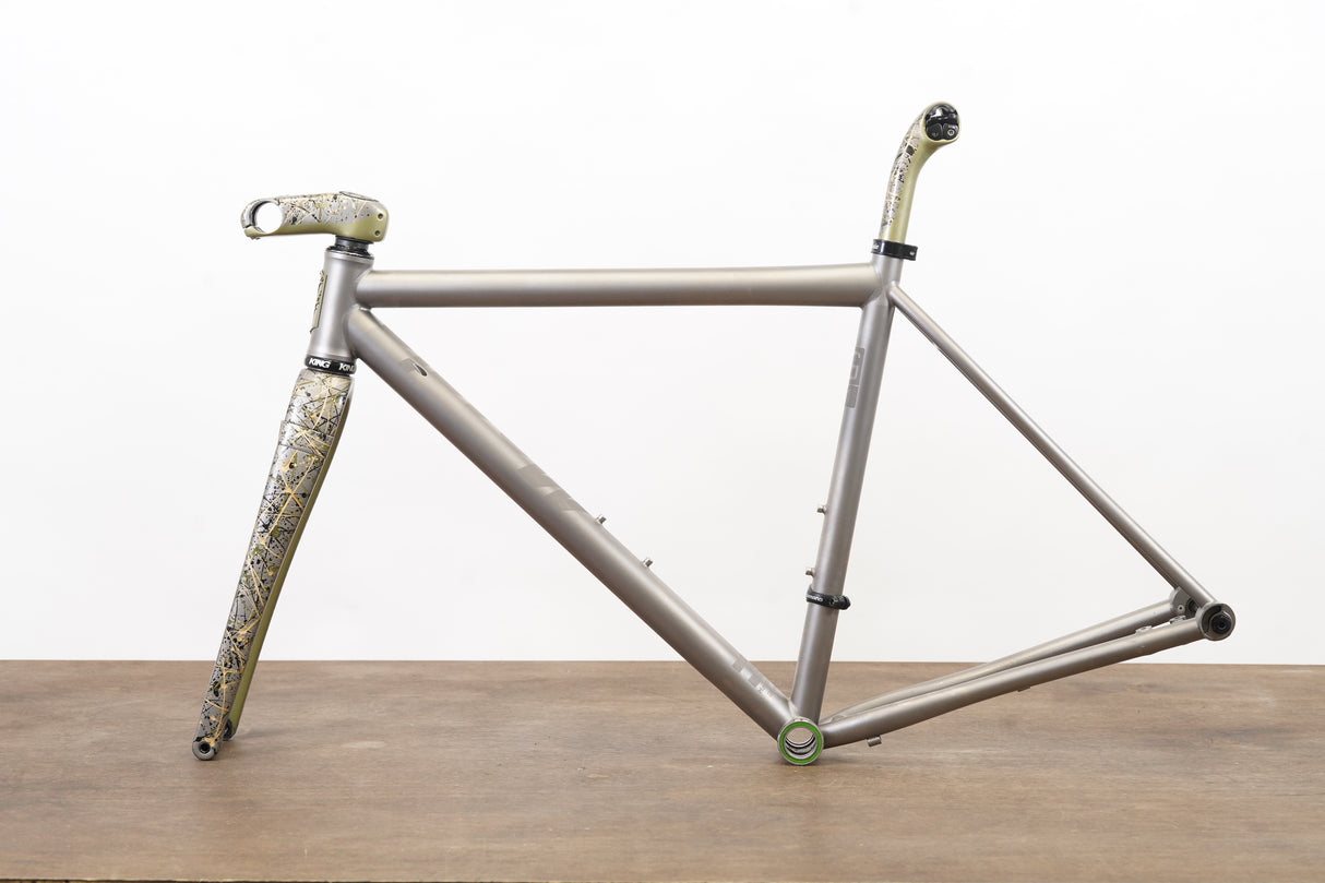 52cm Mosaic GT-1 AR ENVE Di2 Titanium Disc Brake Road Frameset + Stem